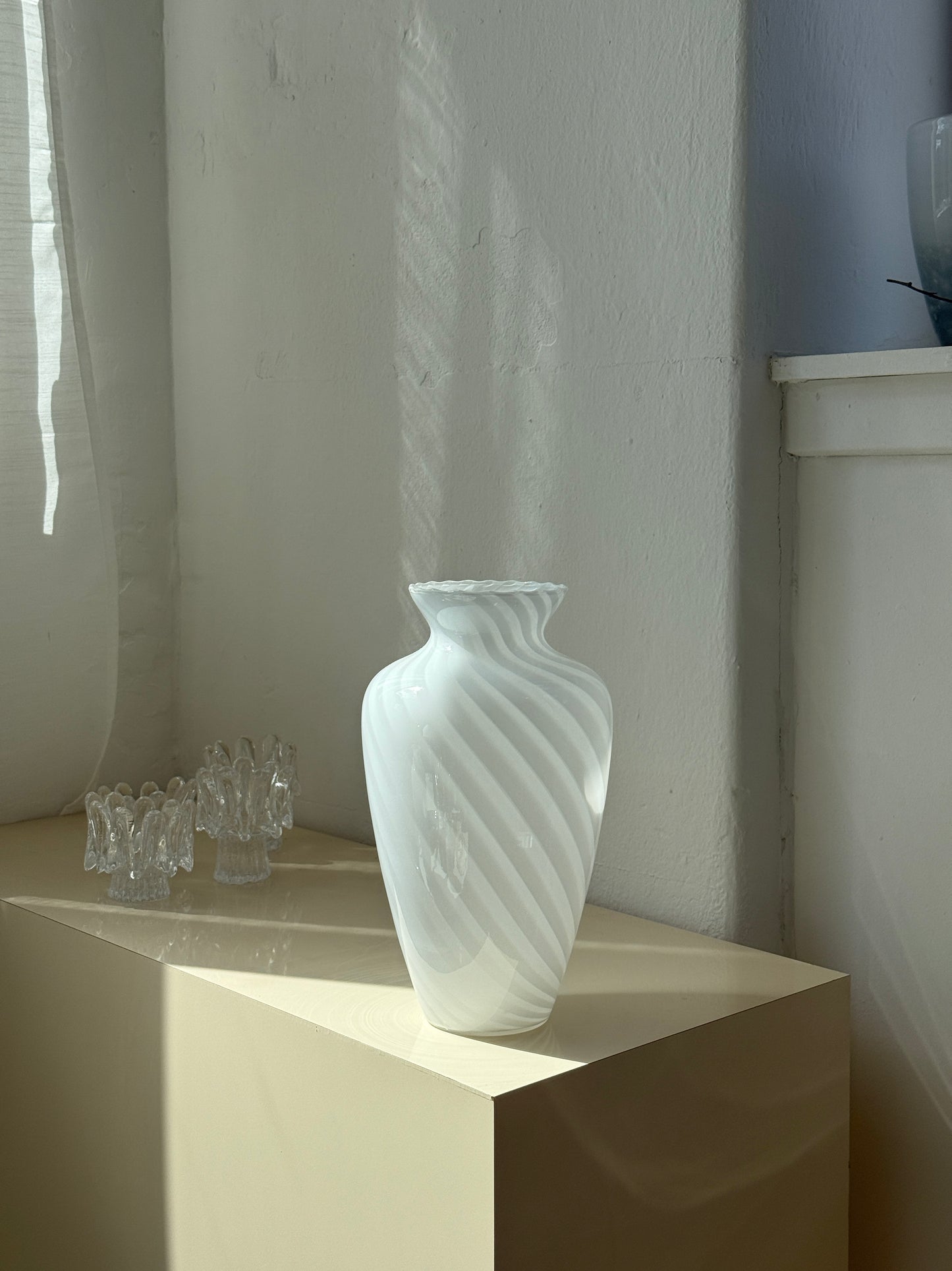 Stor Murano vase, hvid