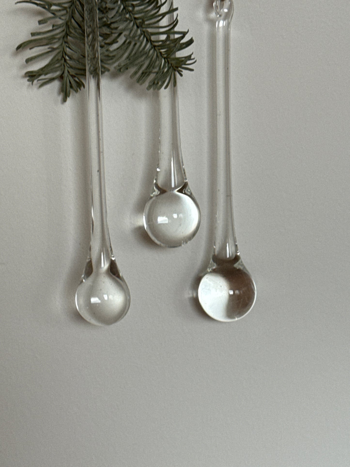 Glasdråber, vintage julepynt