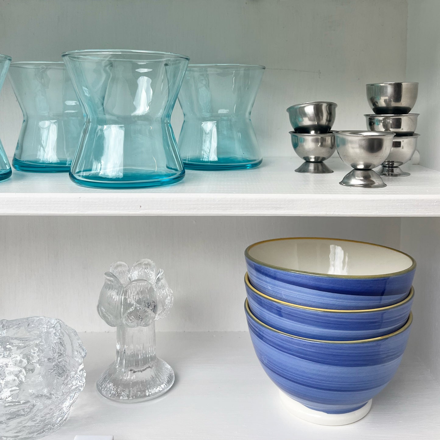 Aquagrønne vandglas