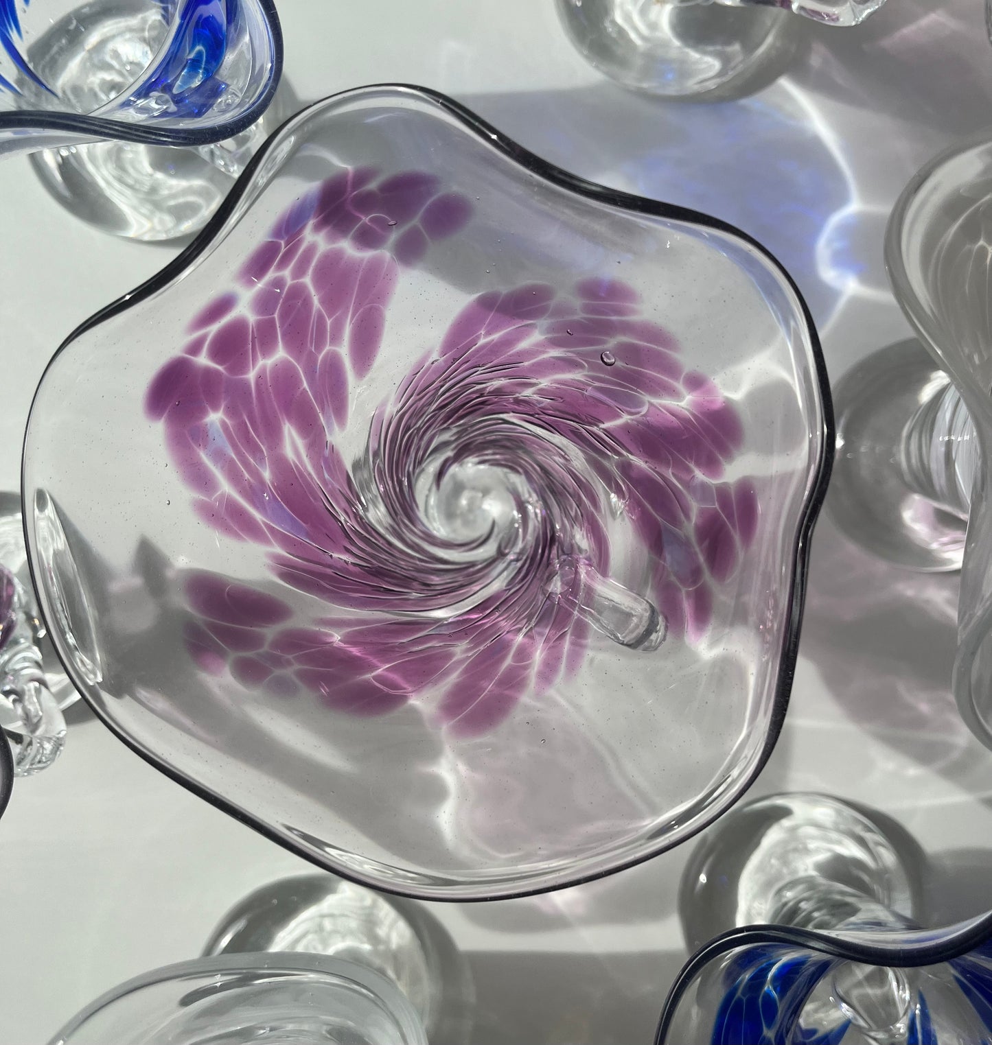 Dessertskåle, mundblæste