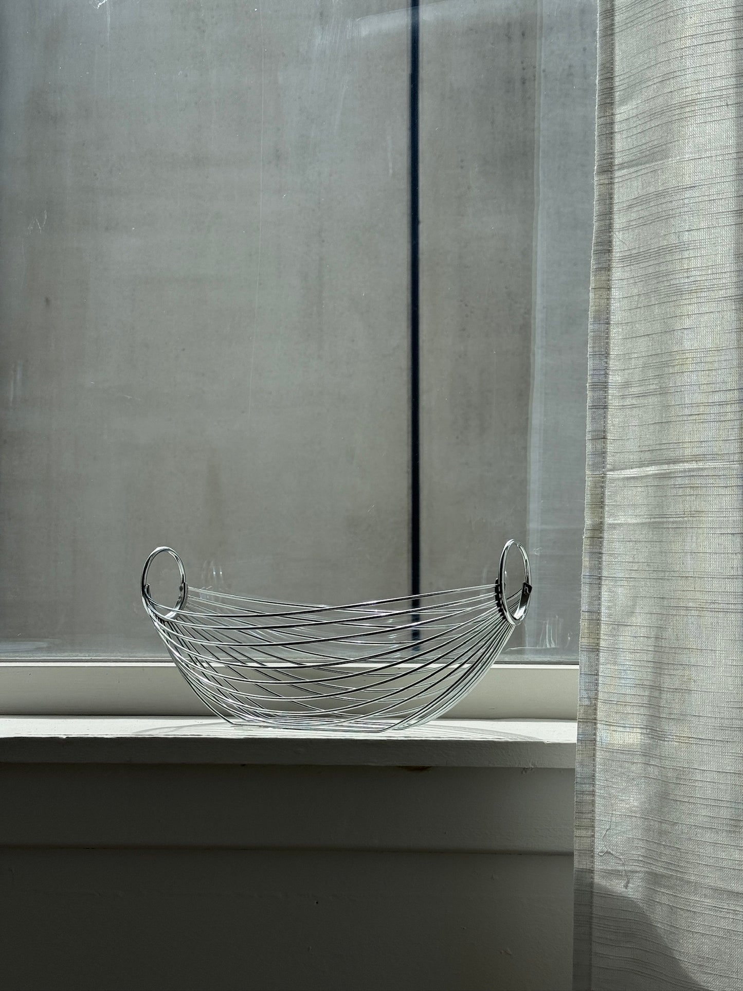 Frugtkurv i forkromet stål