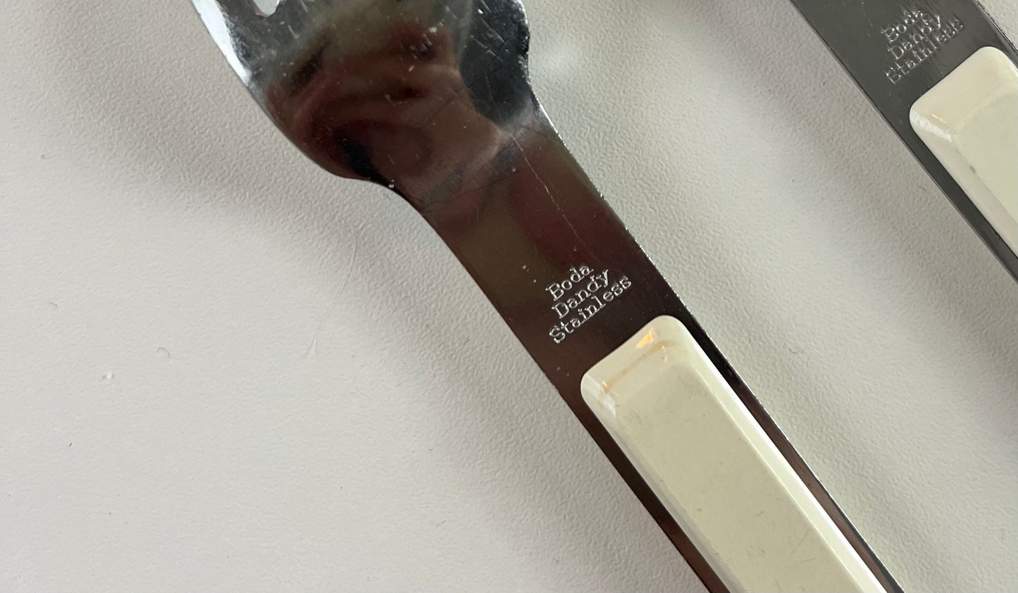 Boda Dandy bestik, hvidt