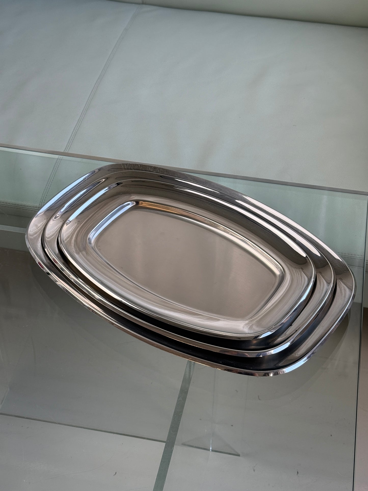 Alessi serveringsfade, rustfrit stål