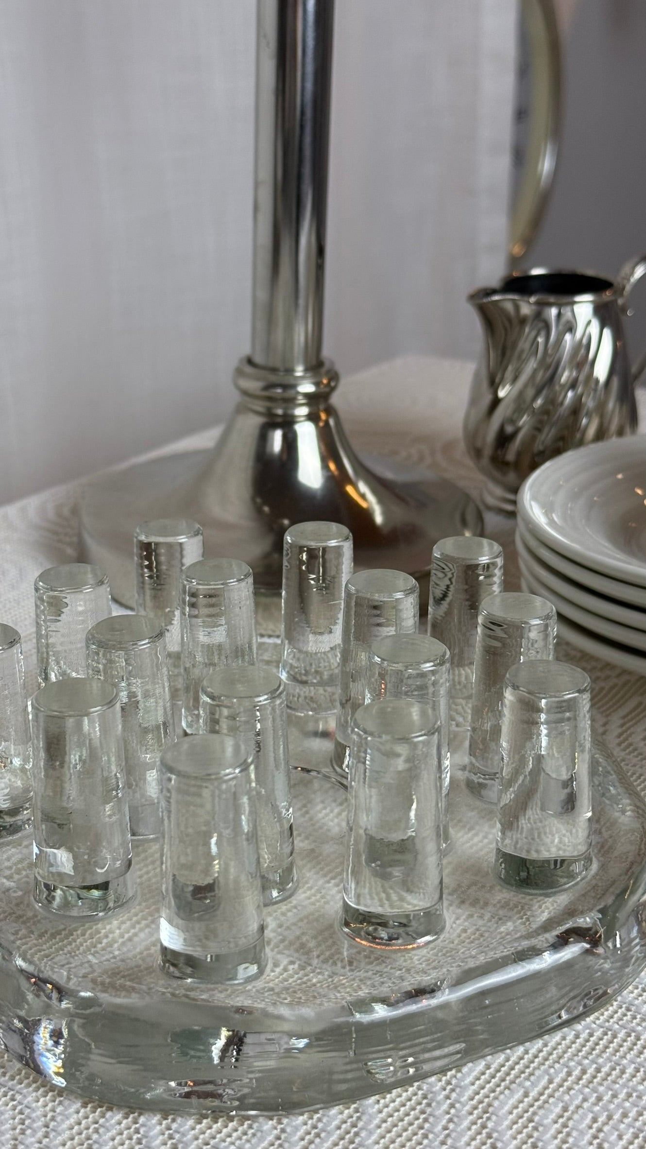 Tepottevarmer i massivt glas