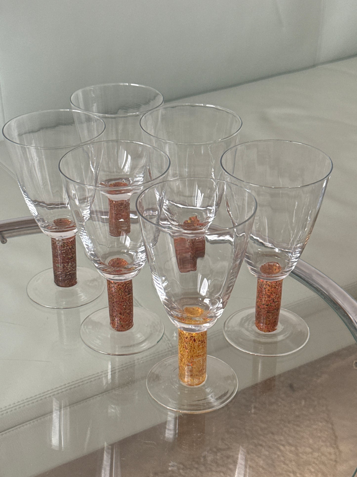 Mundblæst Tivoli vinglas, 6 stk.