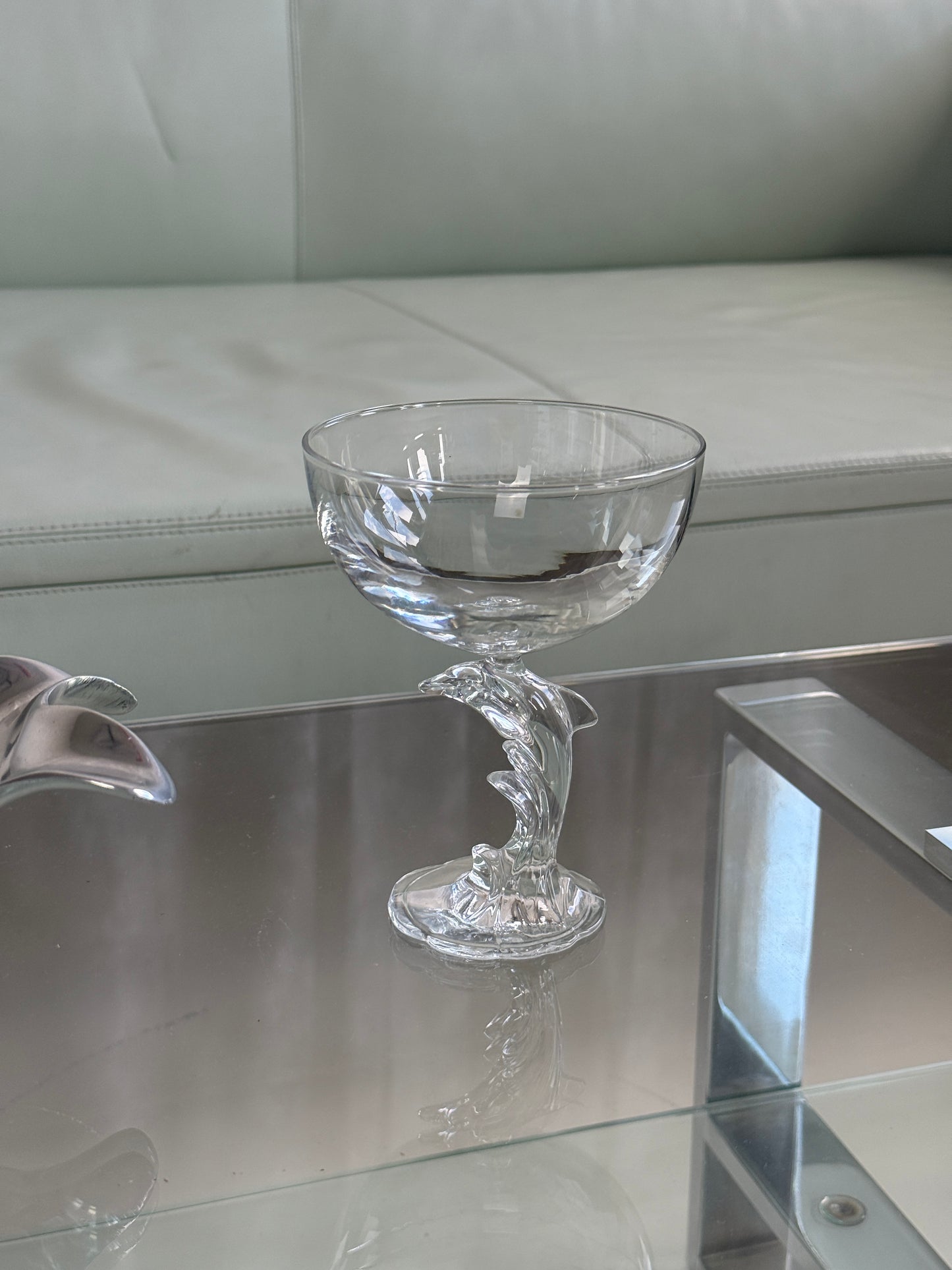 Delfin champagneglas fra 1970’erne/80’erne – fransk vintage