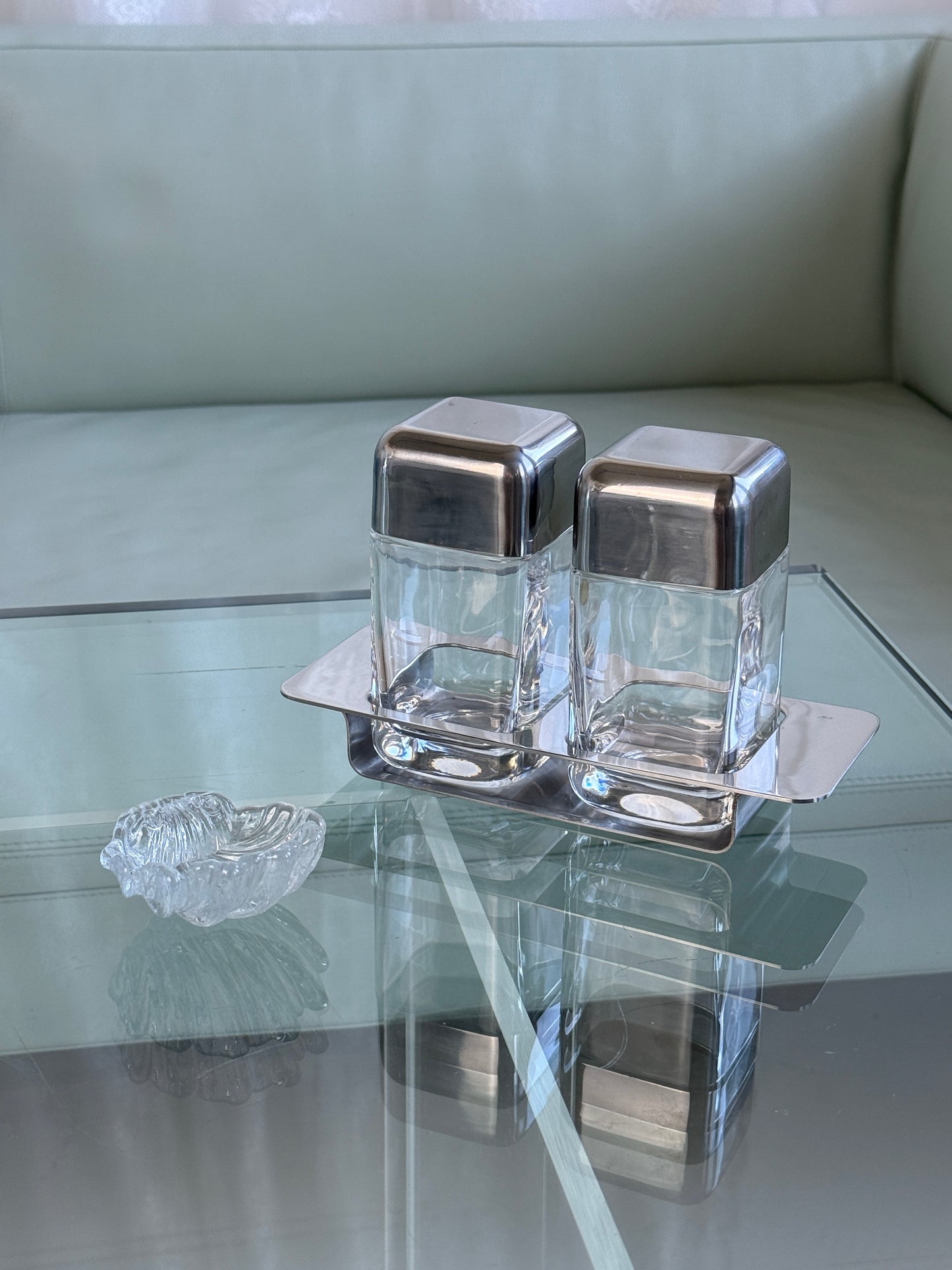 Lille glasmusling i klart glas