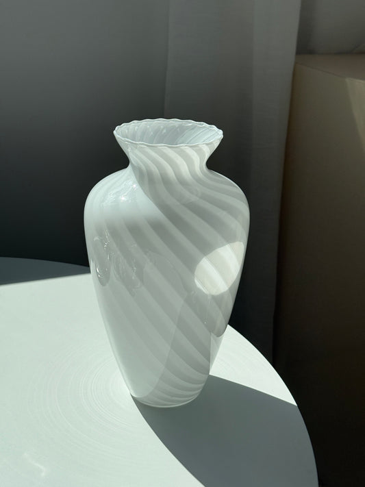 Stor Murano vase, hvid