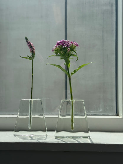 Solifleur vaser i klart glas