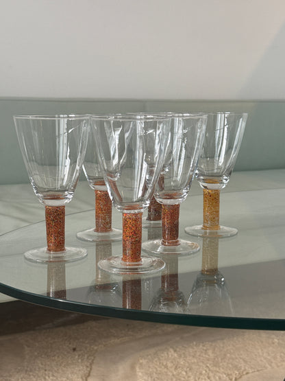 Mundblæst Tivoli vinglas, 6 stk.