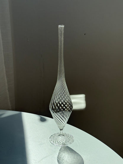 Swirly glasvase til stilk