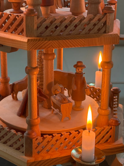 Erzgebirge julepyramide - original m. 4 etager