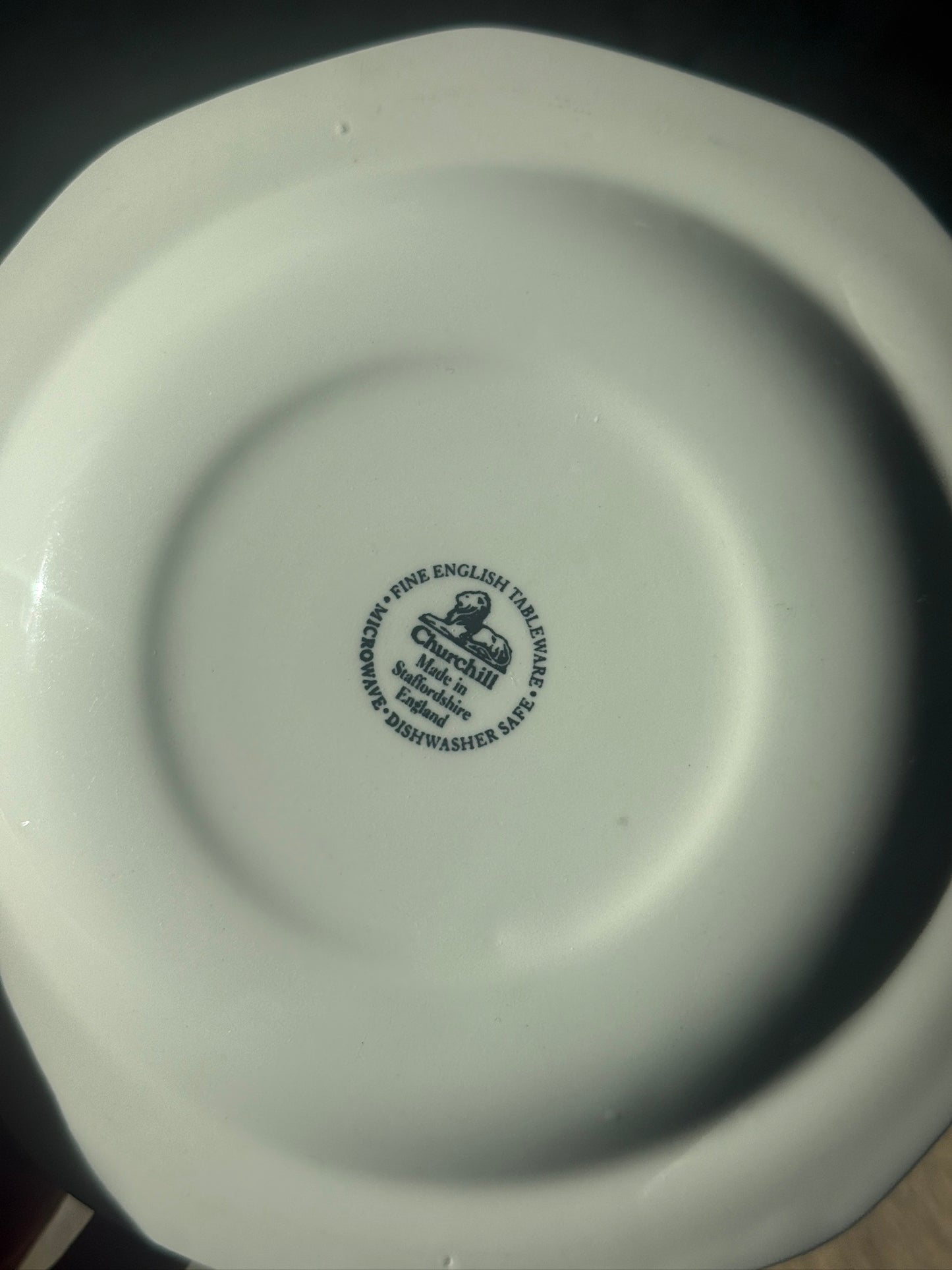 Engelske desserttallerkner, 7 stk.