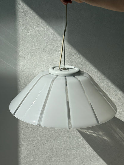 Italiensk pendel lampe, hvid