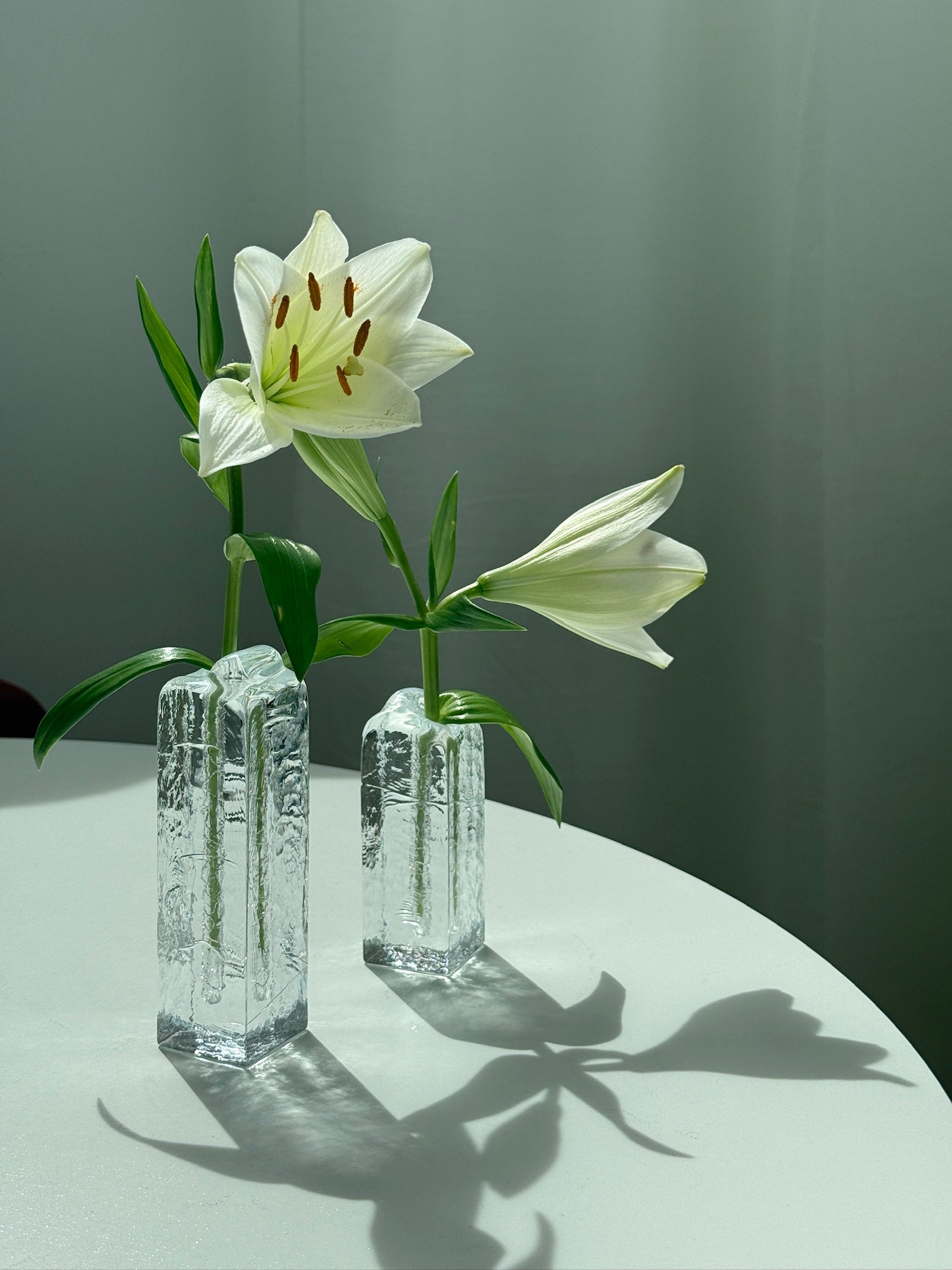 Muurla solifleur vase i glas, 2 stk