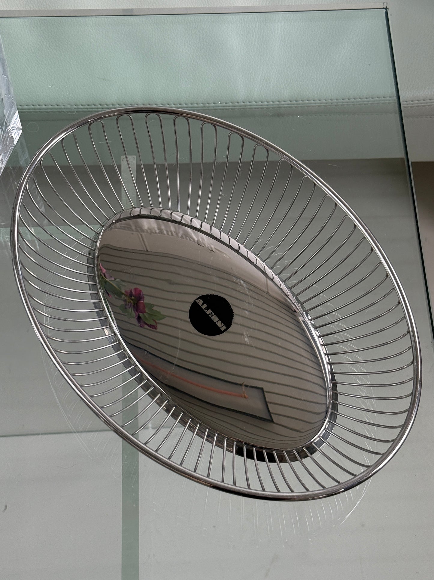 Alessi brødkurv, rustfrit stål