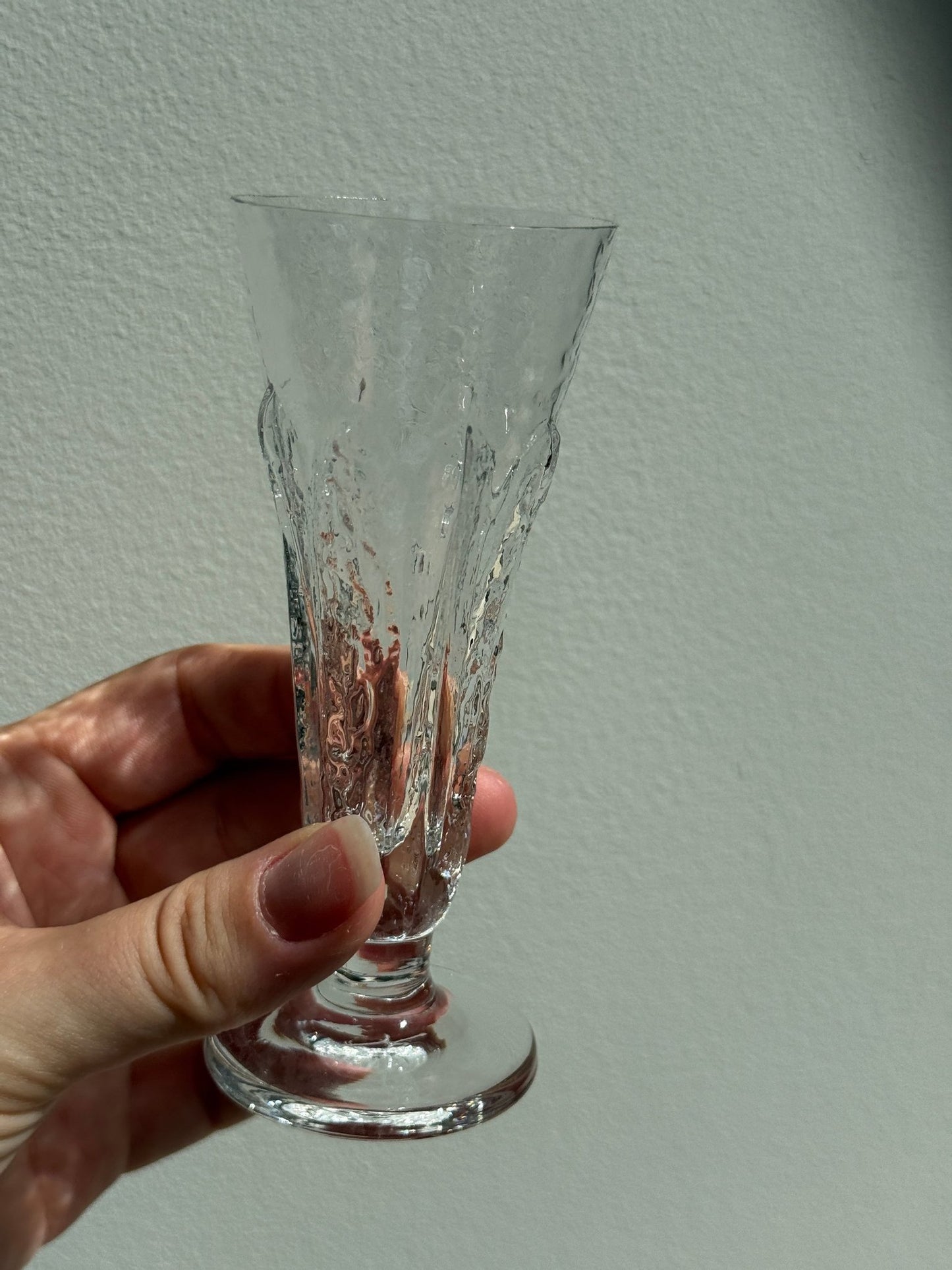 Orrefors snapseglas, "Eden" af Lars Hellsten, 4 stk