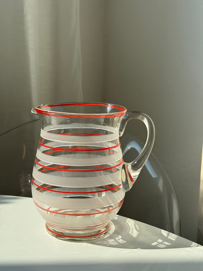 Rødstribet glaskande