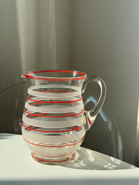 Rødstribet glaskande