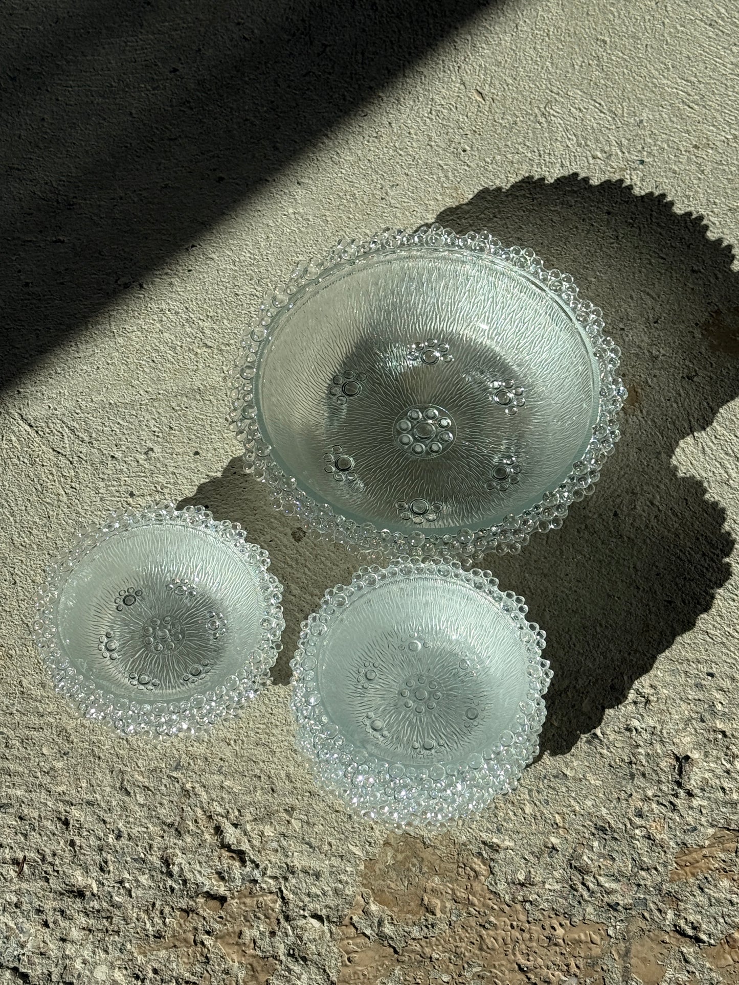 Masserini Barocco glasskåle, Italiensk vintage