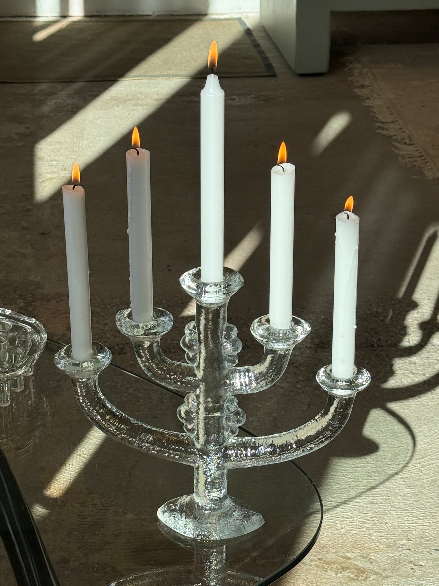 Pukeberg kandelaber, glas