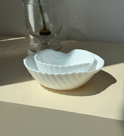 Muslingeformet skåle, 5 stk.