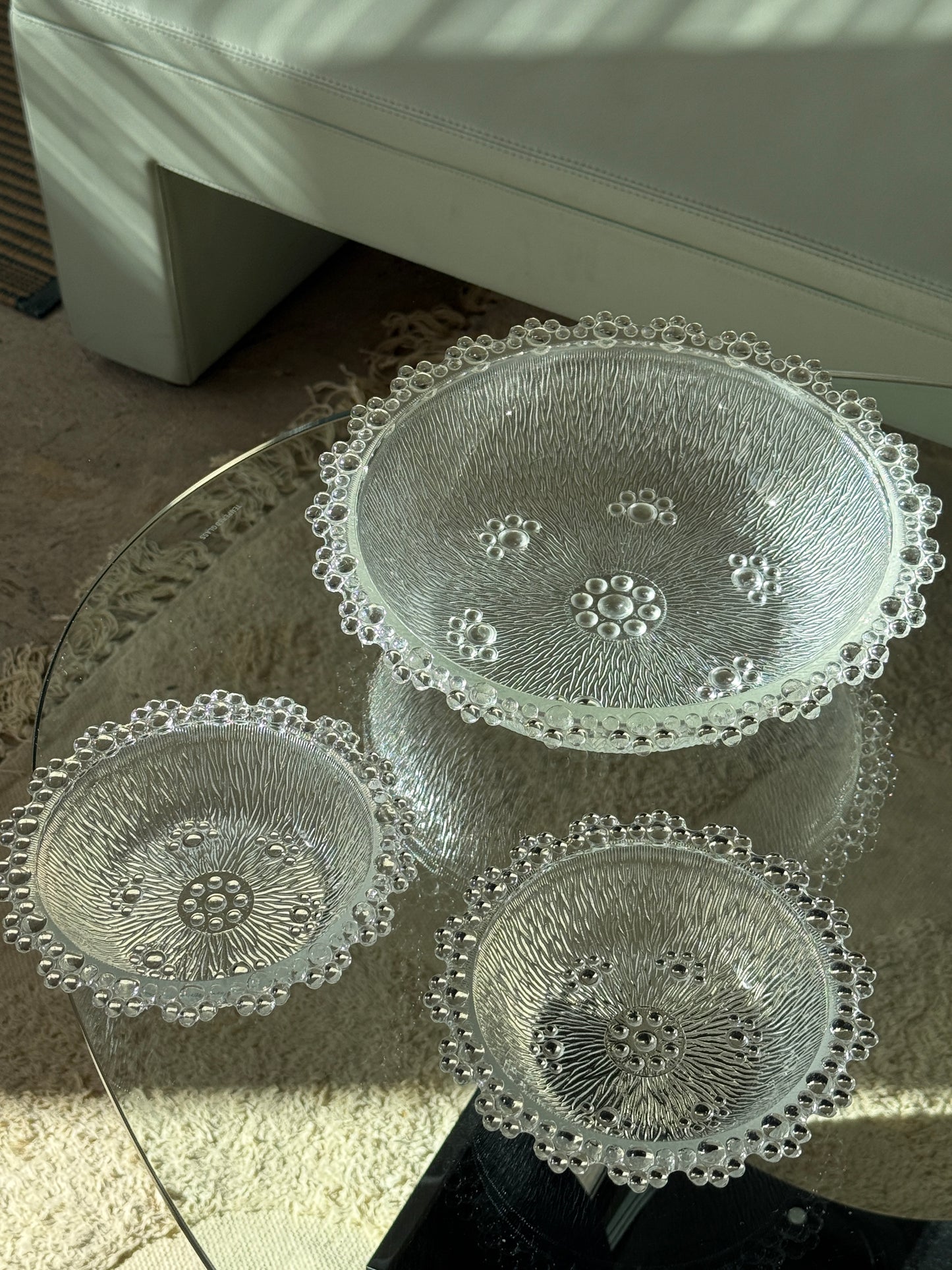 Masserini Barocco glasskåle, Italiensk vintage