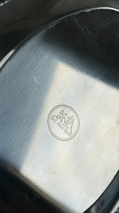 Vintage fad/skål med detaljeret kant