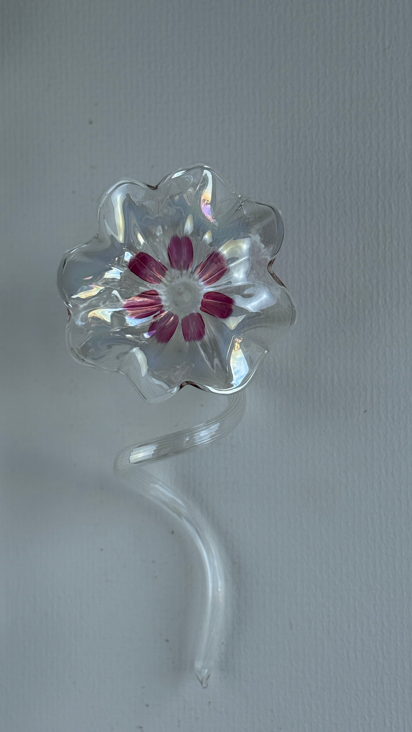Lyserød Murano blomst