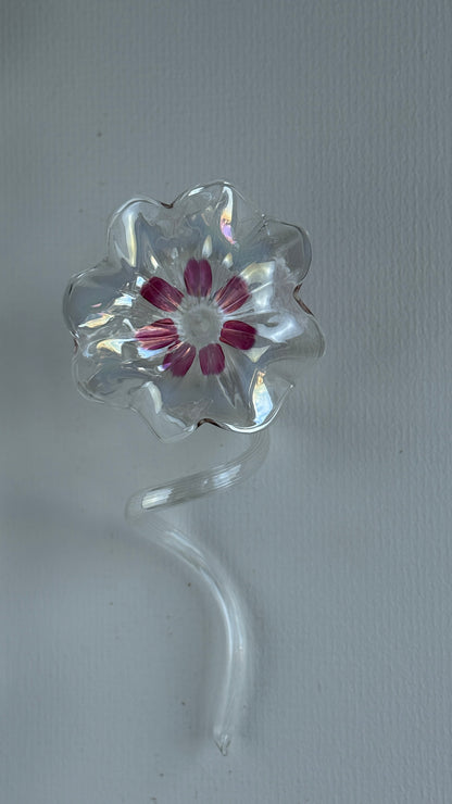 Lyserød Murano blomst