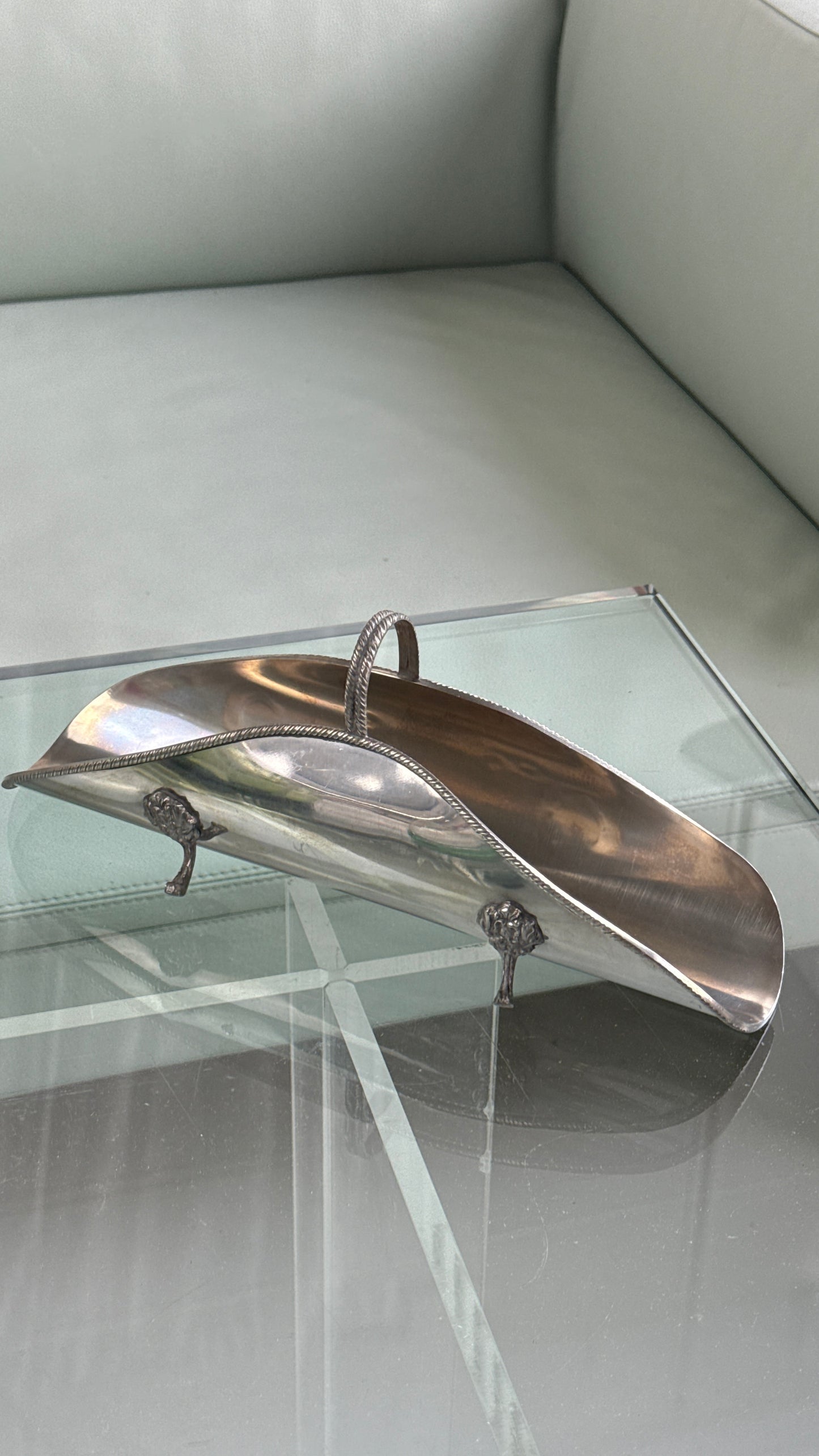 Vintage grissiniholder / brødholder i italiensk tin (Peltro 95)