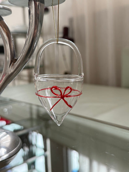 Håndlavede glaskræmmerhuse, 4 stk.