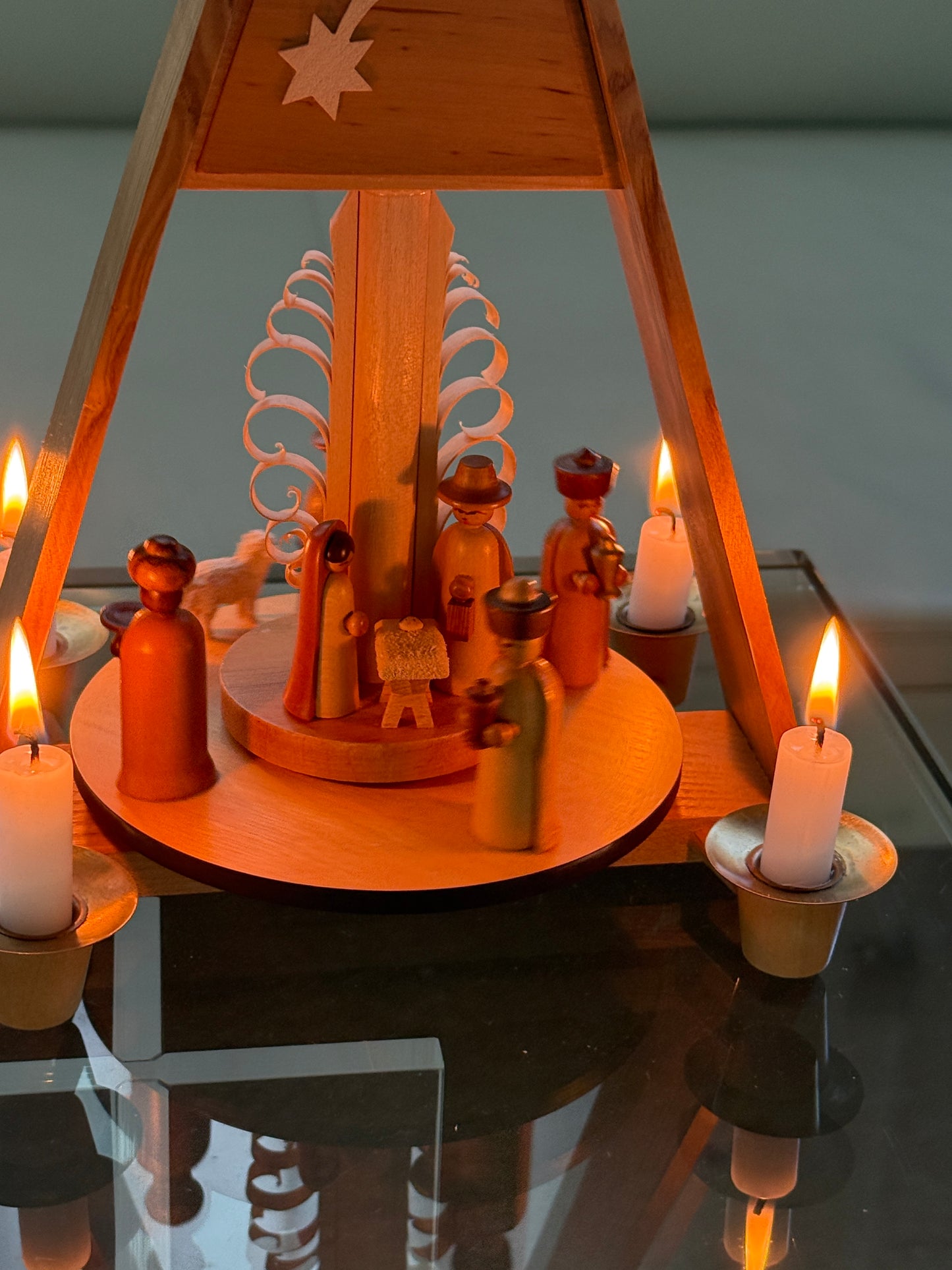 Erzgebirge julekarrusel m. krybbespil