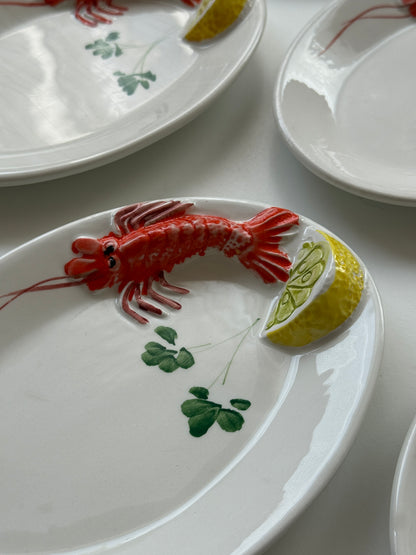 Skaldyrstallerkner med hummer/citron