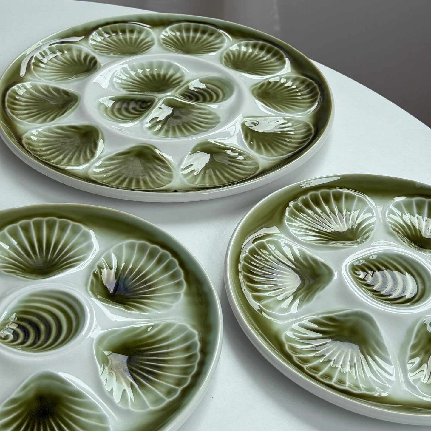 Franske østersfade / tallerkner