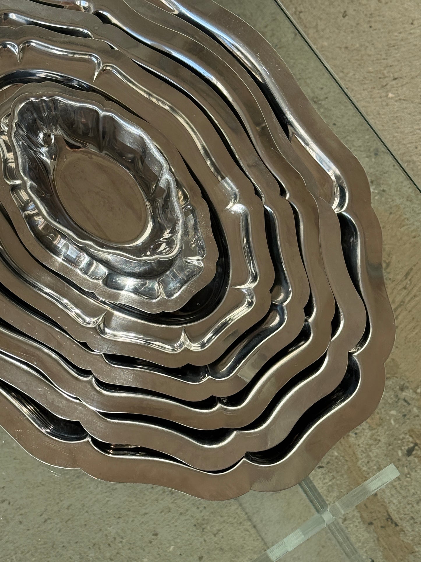 Komplet sæt med serveringsfade & sovseskål, 6 dele