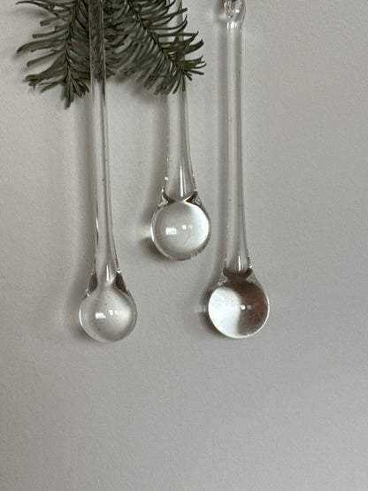 Glasdråber, vintage julepynt