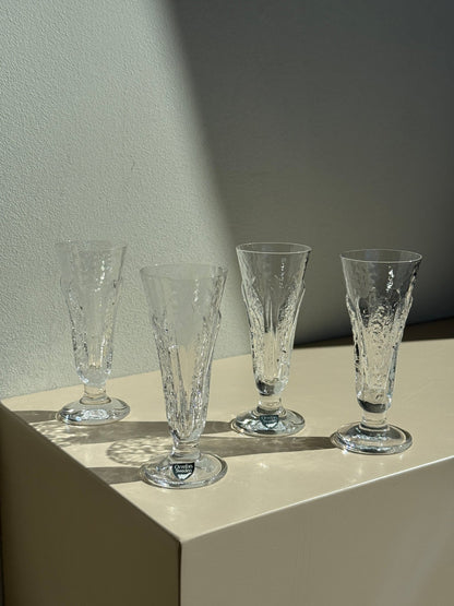 Orrefors snapseglas, "Eden" af Lars Hellsten, 4 stk
