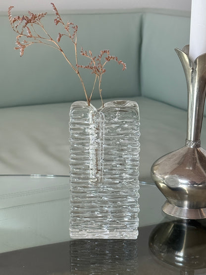 Solifleur vase, struktureret glas