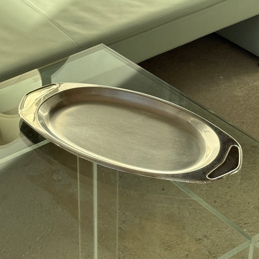 Ovalt serveringsfad, rustfrit stål
