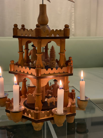 Erzgebirge julepyramide, 3 etager