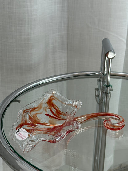 Mundblæst glasblomst, tysk glaskunst