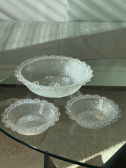 Masserini Barocco glasskåle, Italiensk vintage