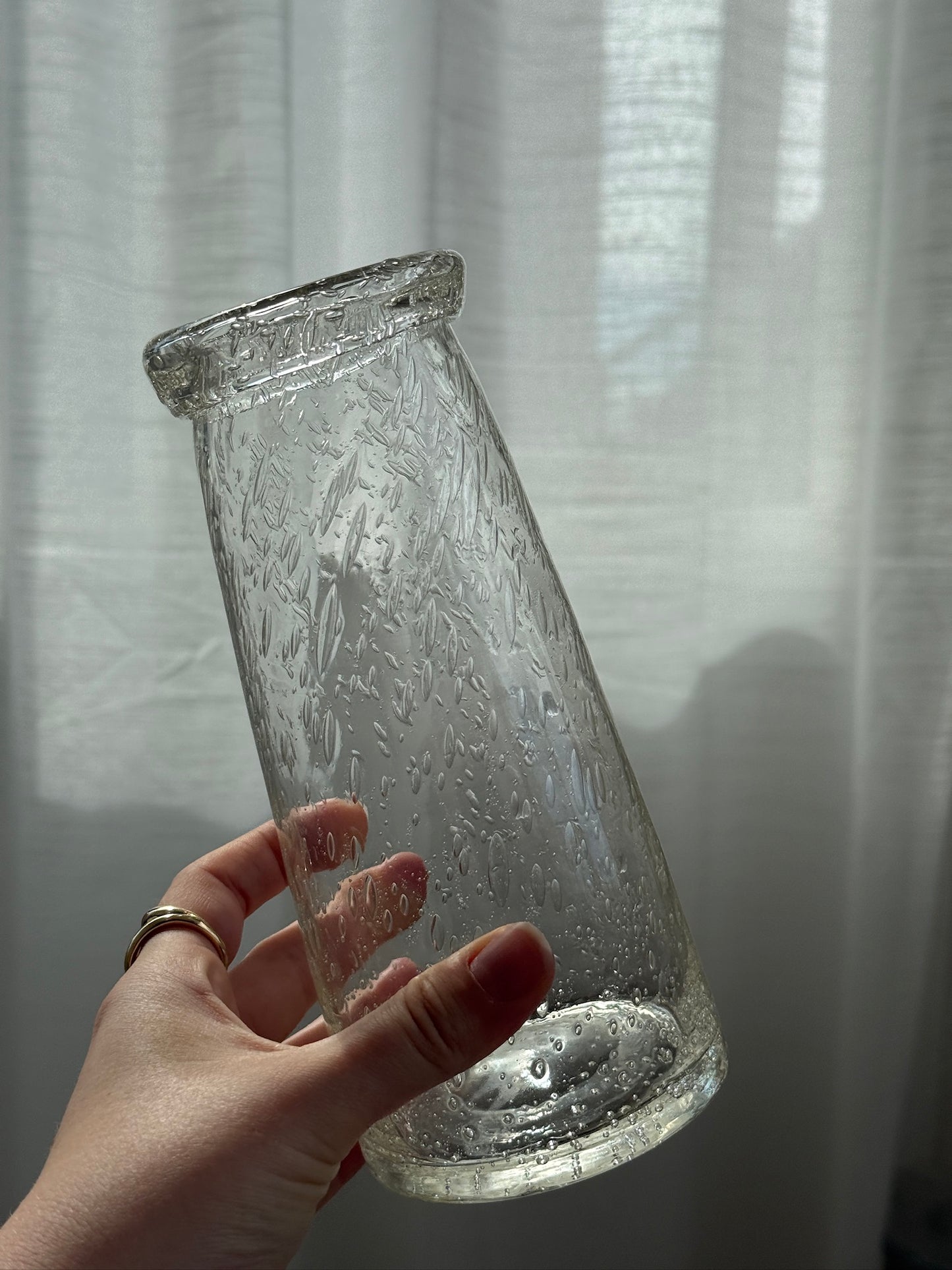 Mundblæste bobleglasvaser