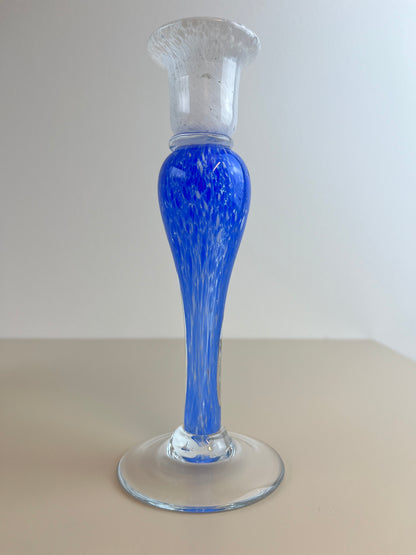 Confetti lysestage, blå/hvid