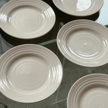 Engelske desserttallerkner, 5 stk.