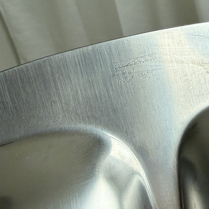 Alessi serveringsfad med 4 rum – inox 18/10