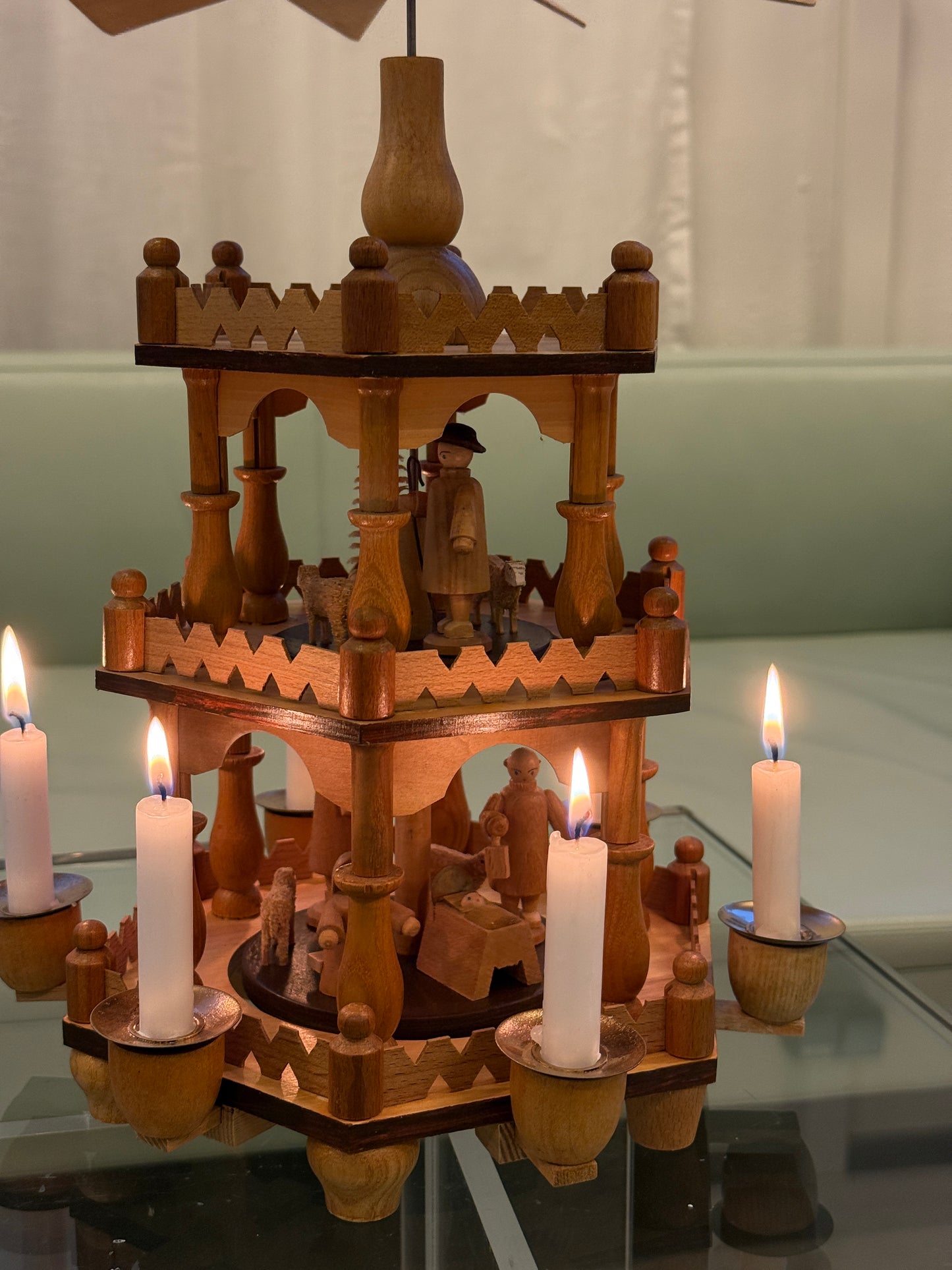 Erzgebirge julepyramide, 3 etager