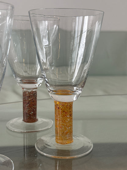 Mundblæst Tivoli vinglas, 6 stk.