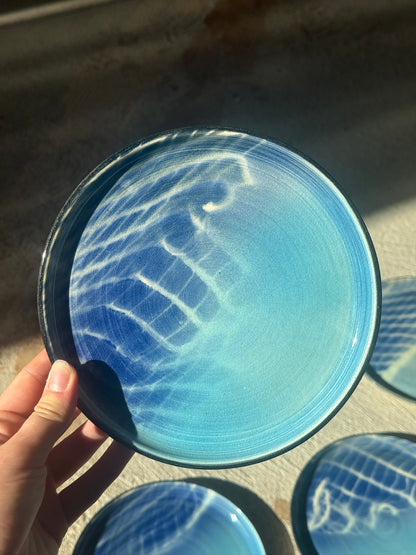 Keramik desserttallerkner, 6 stk.